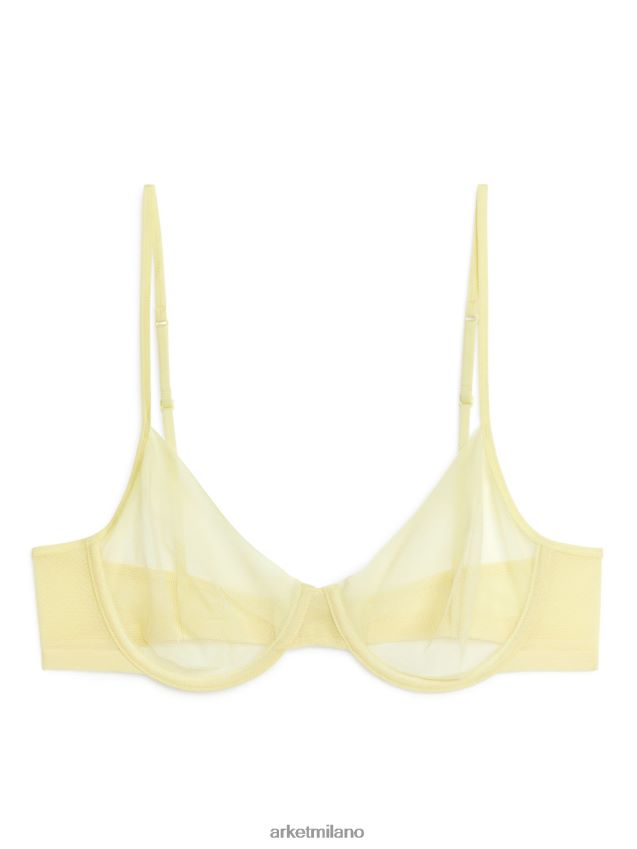 vestiario esso ARKET donne reggiseno in rete metallica giallo 6F0F6L548