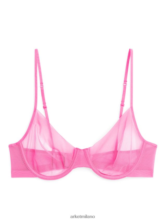 vestiario esso ARKET donne reggiseno in rete metallica rosa 6F0F6L536