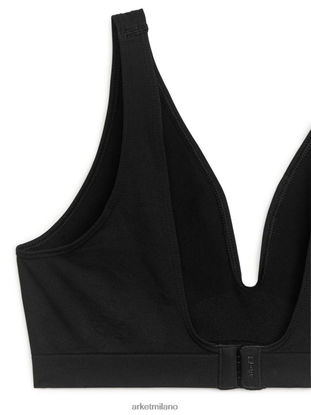 vestiario esso ARKET donne reggiseno morbido senza cuciture nero 6F0F6L538