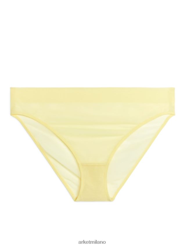 vestiario esso ARKET donne slip in rete giallo 6F0F6L547