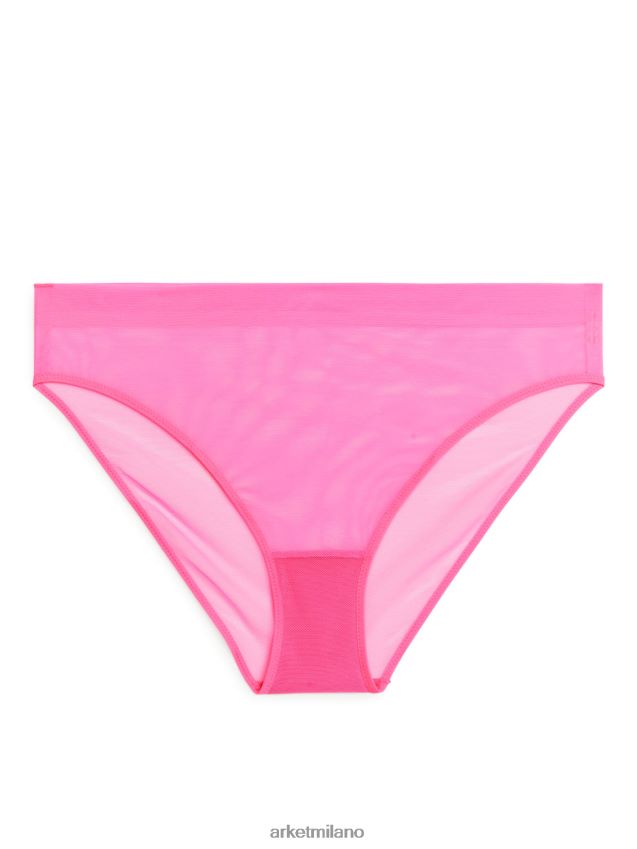 vestiario esso ARKET donne slip in rete rosa 6F0F6L537