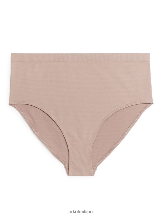vestiario esso ARKET donne slip senza cuciture a vita alta beige 6F0F6L558