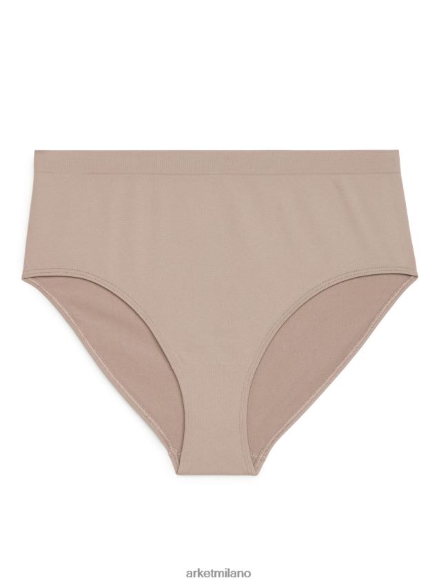 vestiario esso ARKET donne slip senza cuciture a vita alta beige polvere 6F0F6L567