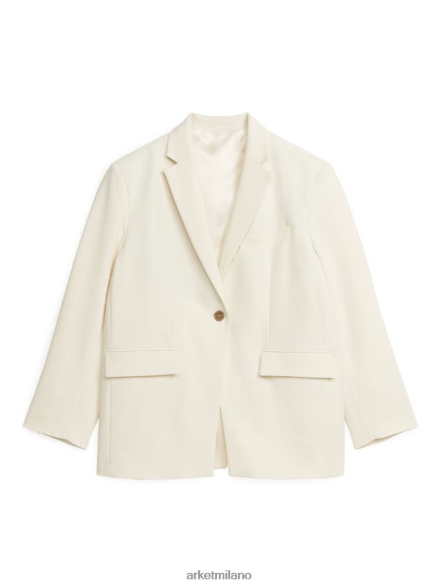 vestiario esso ARKET donne blazer con dettagli incrociati bianco 6F0F6L490