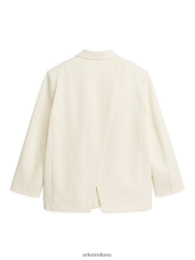 vestiario esso ARKET donne blazer con dettagli incrociati bianco 6F0F6L490