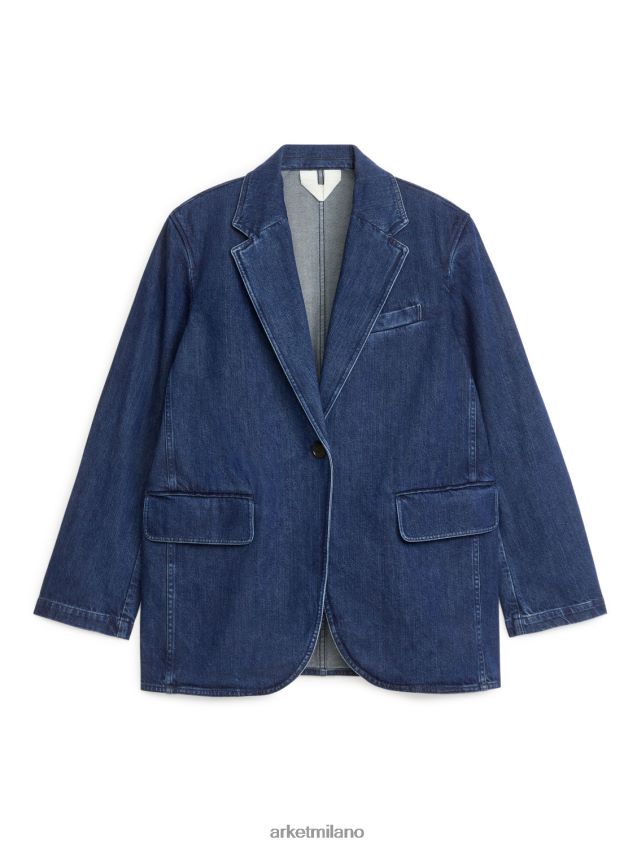 vestiario esso ARKET donne blazer in denim oversize blu 6F0F6L491