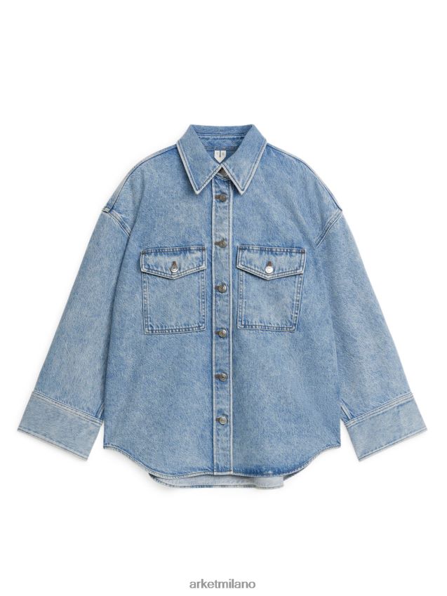 vestiario esso ARKET donne camicia di jeans azzurro 6F0F6L2
