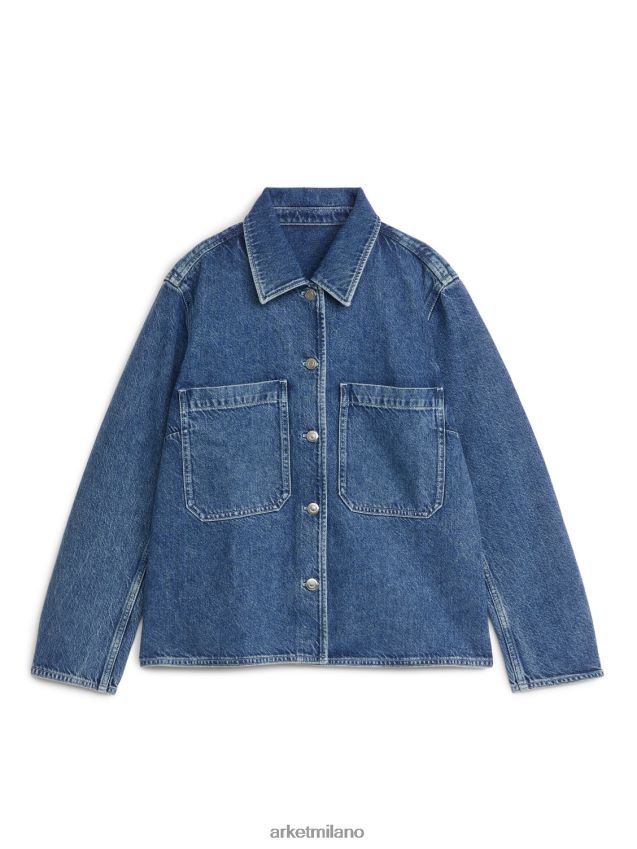 vestiario esso ARKET donne camicia di jeans blu 6F0F6L42