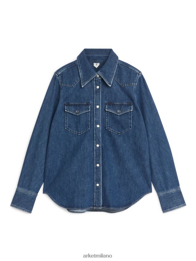 vestiario esso ARKET donne camicia di jeans blu 6F0F6L52