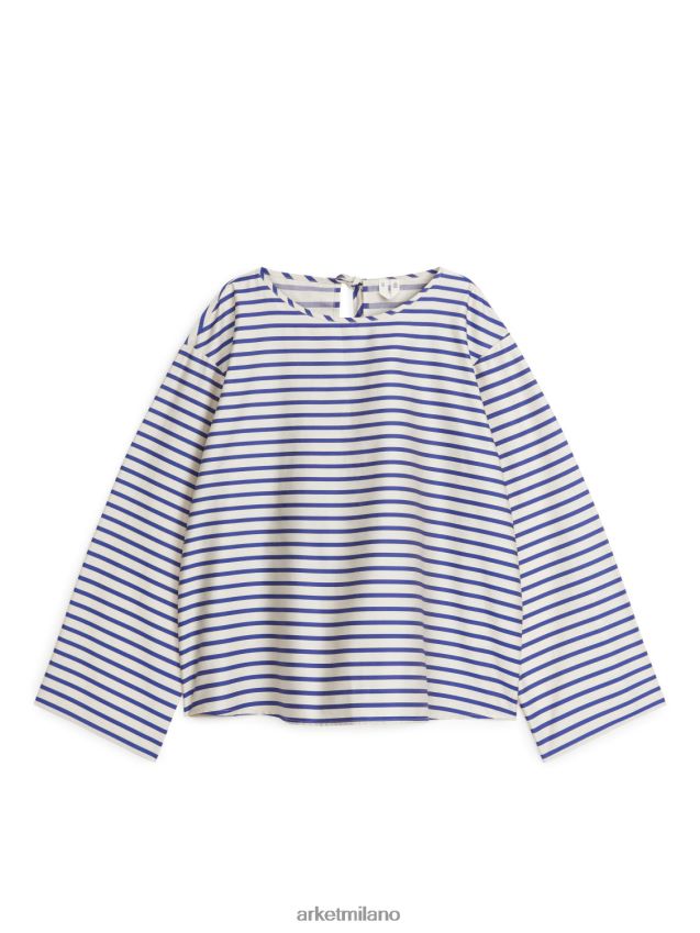 vestiario esso ARKET donne parte superiore con chiusura blu bianco 6F0F6L338