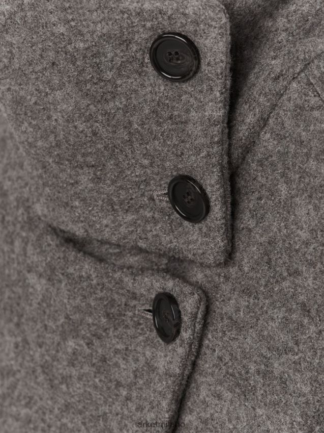 vestiario esso ARKET donne Cappotto corto in lana bouclé neo 6F0F6L471