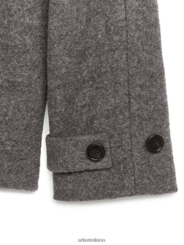 vestiario esso ARKET donne Cappotto corto in lana bouclé neo 6F0F6L471