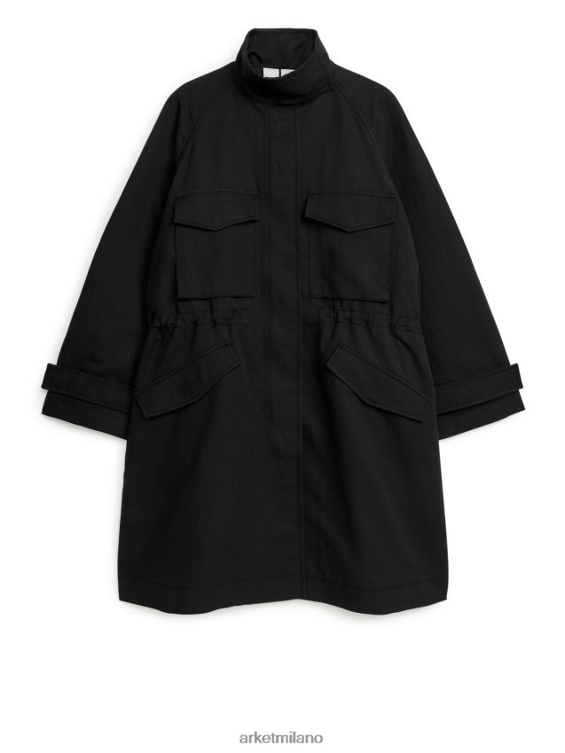 vestiario esso ARKET donne giacca con coulisse nero 6F0F6L462