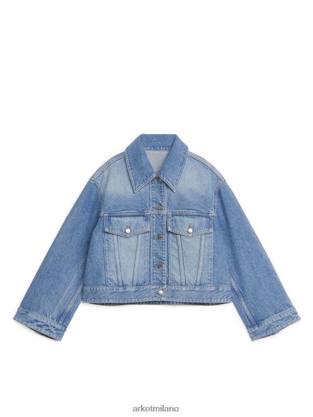 vestiario esso ARKET donne giacca di jeans blu 6F0F6L453