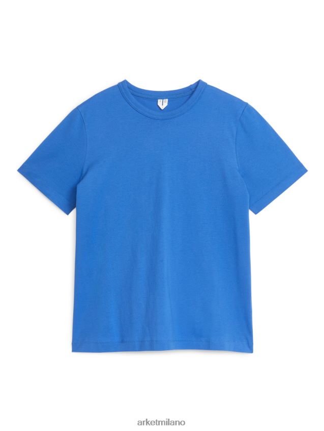 vestiario esso ARKET donne maglietta a maniche corte blu acceso 6F0F6L334