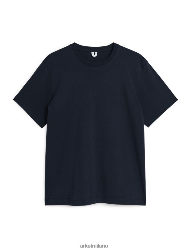 vestiario esso ARKET donne maglietta di peso medio blu scuro 6F0F6L991