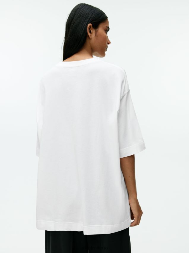 vestiario esso ARKET donne maglietta oversize bianco 6F0F6L390