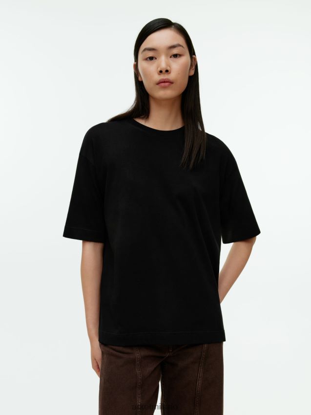 vestiario esso ARKET donne maglietta oversize nero 6F0F6L389