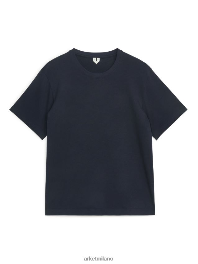 vestiario esso ARKET donne maglietta pesante blu scuro 6F0F6L999