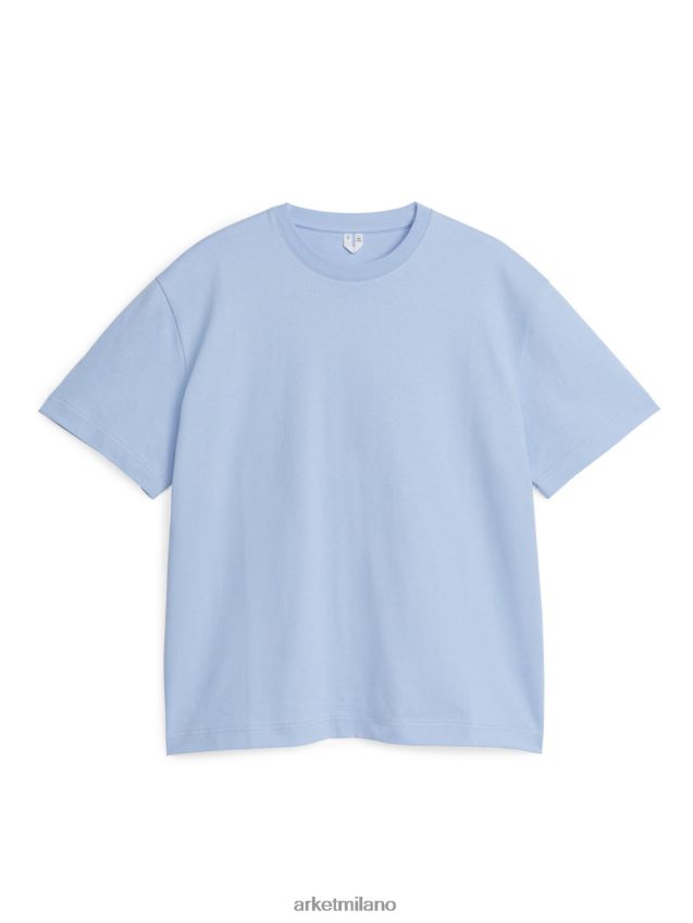 vestiario esso ARKET donne maglietta pesante oversize azzurro 6F0F6L1006