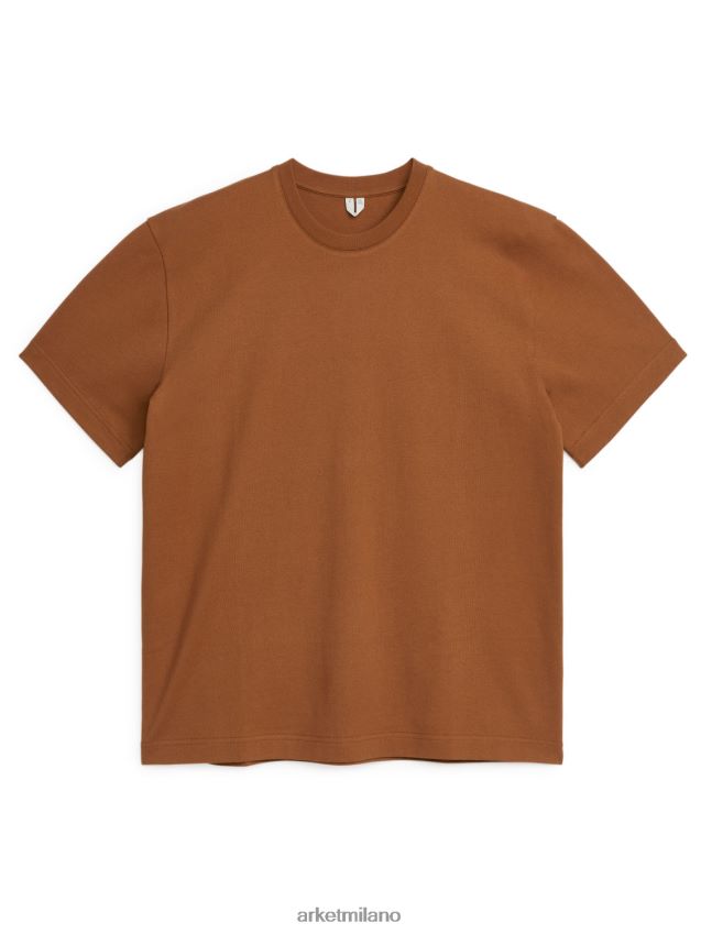 vestiario esso ARKET donne maglietta pesante oversize terracotta 6F0F6L1022