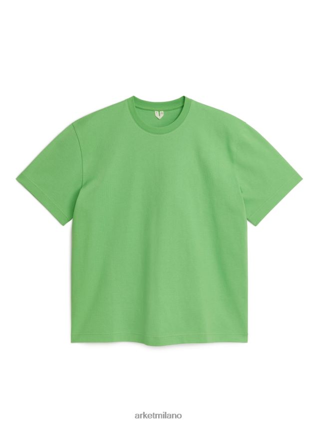 vestiario esso ARKET donne maglietta pesante oversize verde 6F0F6L1029