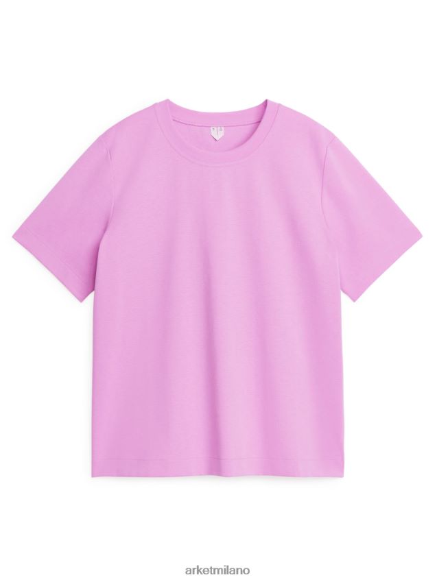 vestiario esso ARKET donne maglietta pesante rosa 6F0F6L286