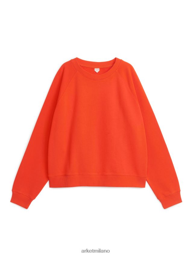 vestiario esso ARKET donne morbida felpa in french terry arancia 6F0F6L318