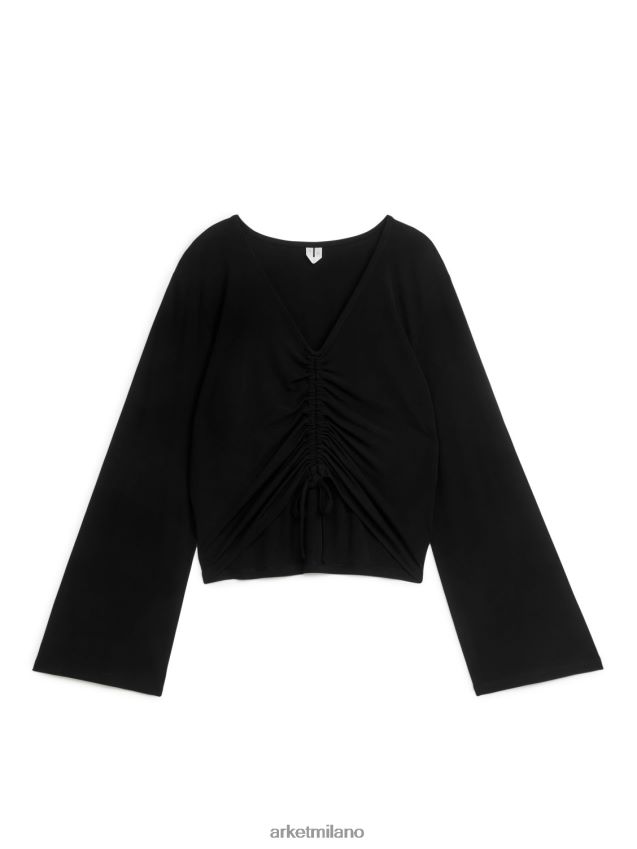 vestiario esso ARKET donne parte superiore con coulisse nero 6F0F6L327