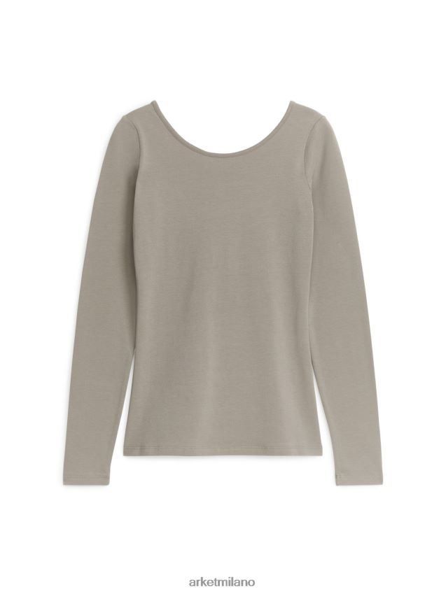 vestiario esso ARKET donne top in jersey con scollo rotondo neo 6F0F6L292