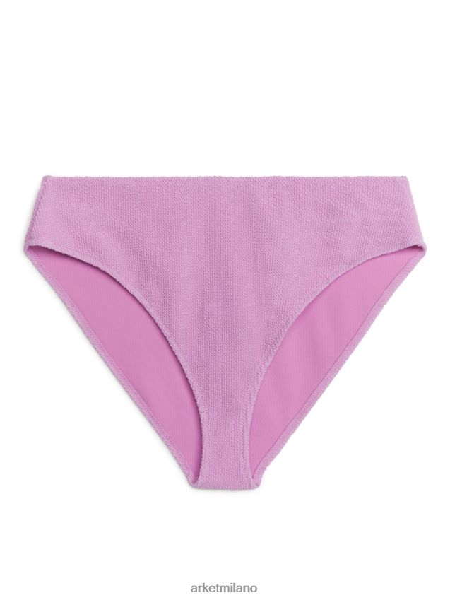vestiario esso ARKET donne Fondo bikini increspato a vita media rosa 6F0F6L590