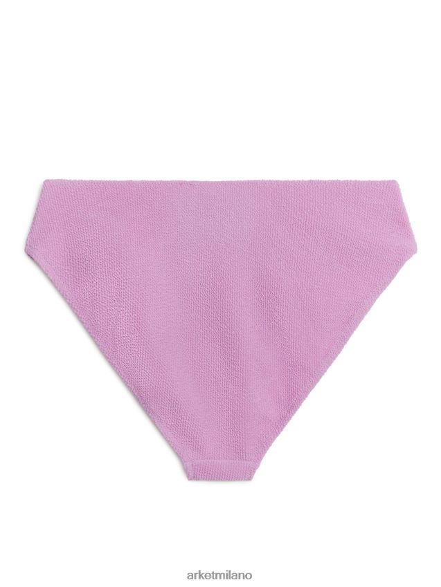 vestiario esso ARKET donne Fondo bikini increspato a vita media rosa 6F0F6L590