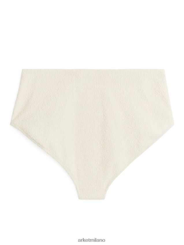 vestiario esso ARKET donne Slip bikini strutturato a vita alta bianco 6F0F6L614