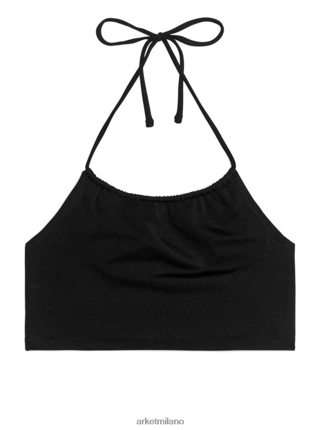 vestiario esso ARKET donne Top bikini allacciato al collo nero 6F0F6L586