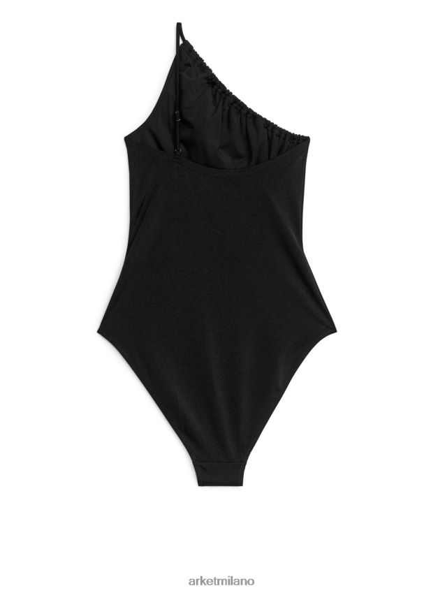 vestiario esso ARKET donne costume da bagno monospalla nero 6F0F6L620