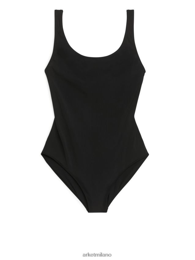 vestiario esso ARKET donne costume da bagno opaco nero 6F0F6L597