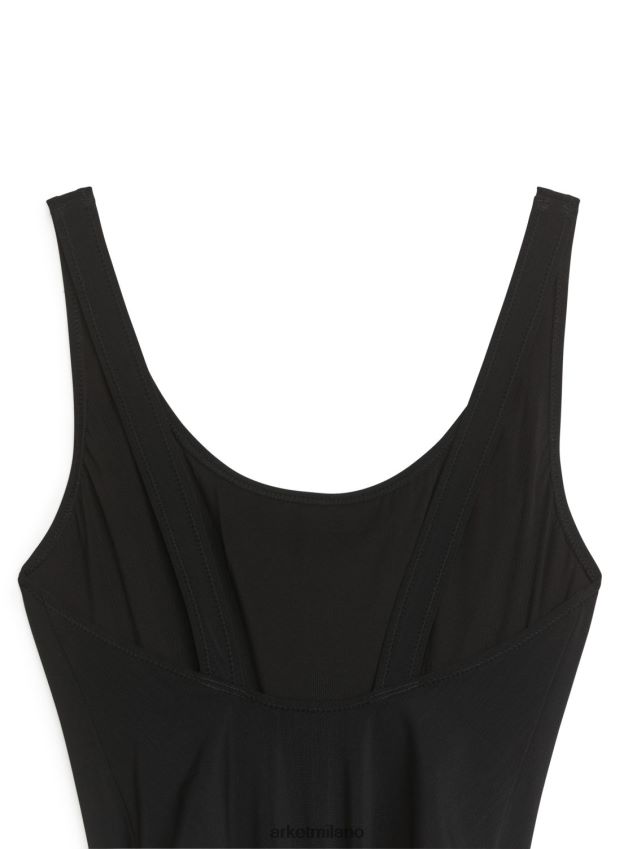 vestiario esso ARKET donne costume da bagno opaco nero 6F0F6L597
