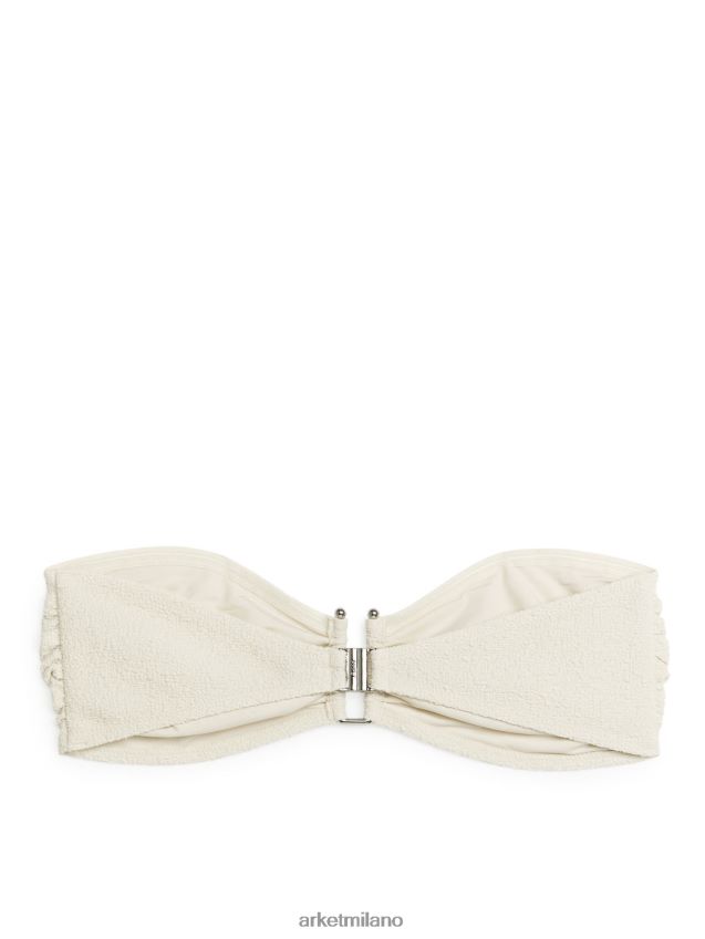 vestiario esso ARKET donne top bikini a fascia strutturato bianco 6F0F6L613