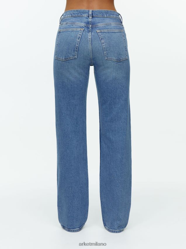 vestiario esso ARKET donne Jeans dritti elasticizzati Dahlia blu medio 6F0F6L148
