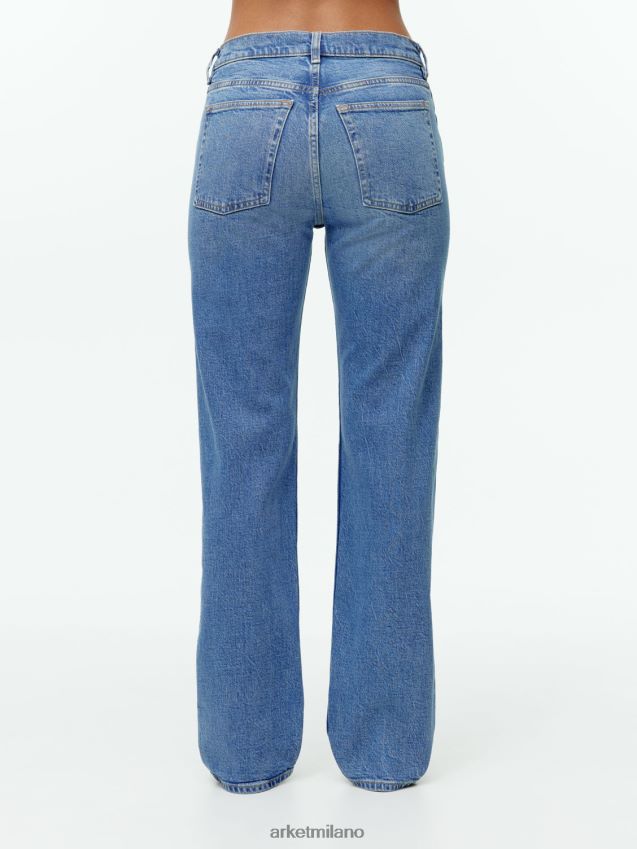 vestiario esso ARKET donne Jeans dritti elasticizzati Dahlia blu medio 6F0F6L148