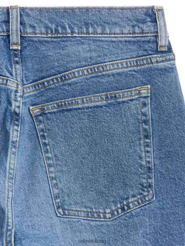 vestiario esso ARKET donne Jeans dritti elasticizzati Dahlia blu medio 6F0F6L148