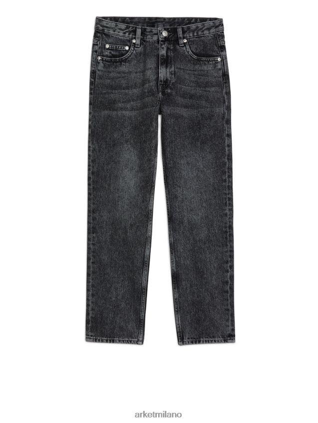 vestiario esso ARKET donne Jeans slim cropped color giada nero 6F0F6L167