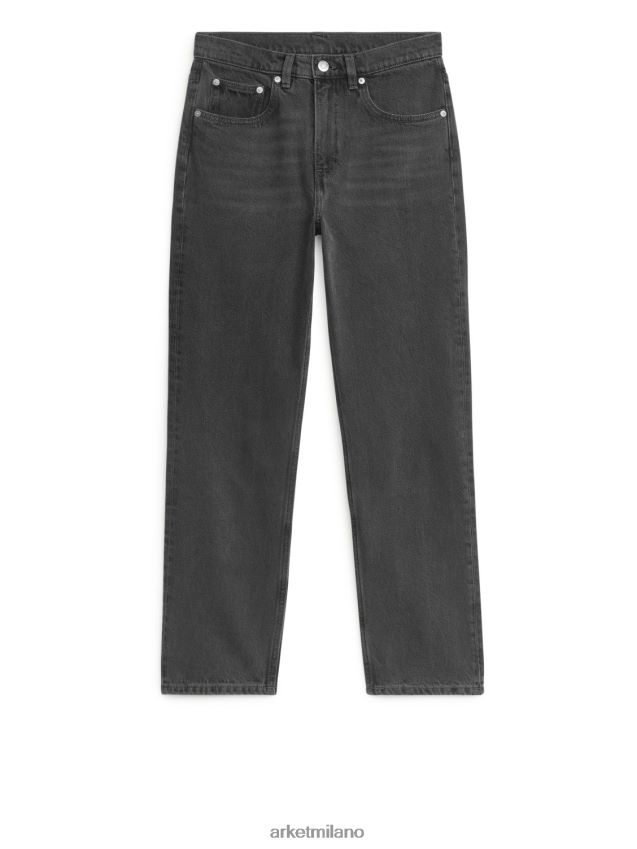 vestiario esso ARKET donne Jeans slim cropped color giada nero lavato 6F0F6L164