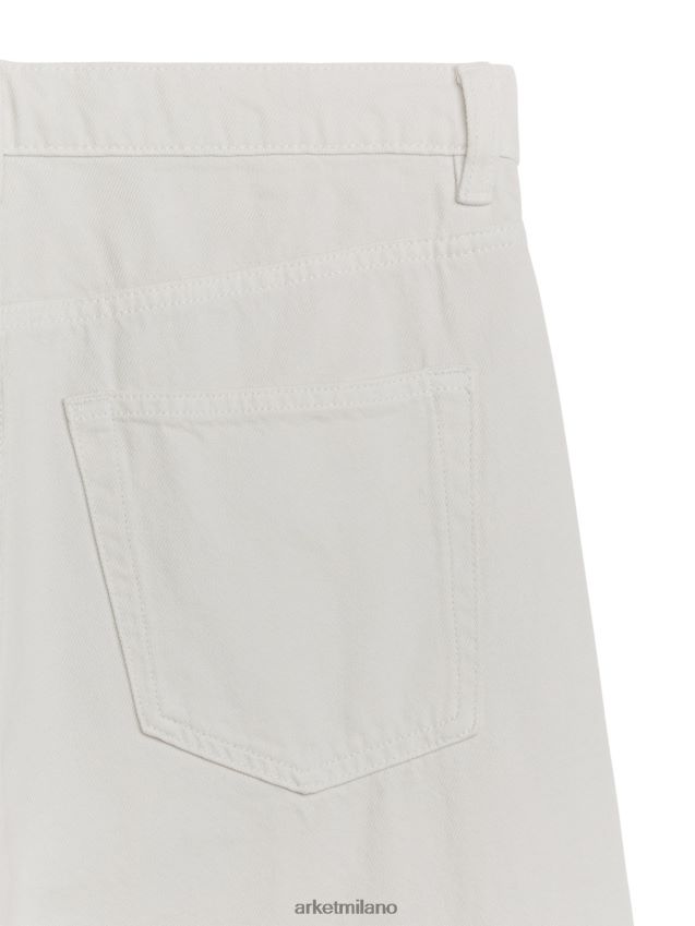 vestiario esso ARKET donne jeans bassi rilassati a riva bianco 6F0F6L139