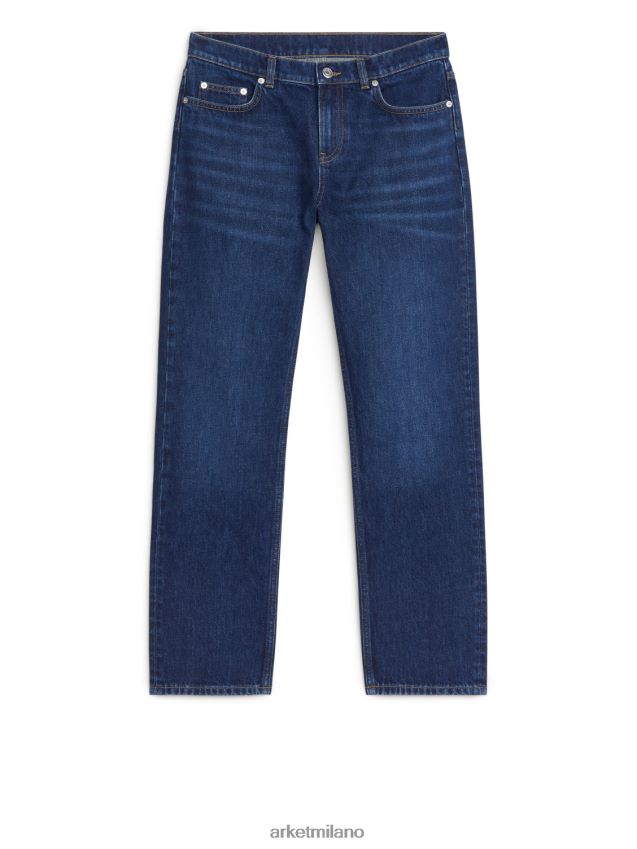 vestiario esso ARKET donne jeans dritti bassi nocciola blu d'epoca 6F0F6L155