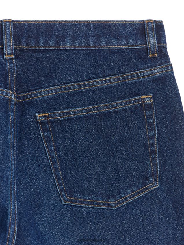 vestiario esso ARKET donne jeans dritti bassi nocciola blu d\'epoca 6F0F6L155