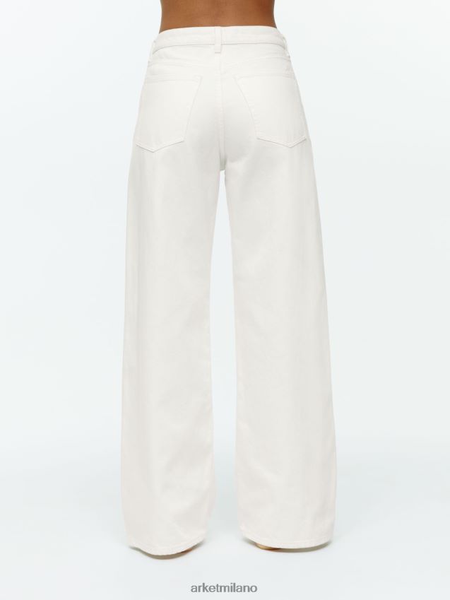 vestiario esso ARKET donne jeans larghi bassi nuvola bianco 6F0F6L152