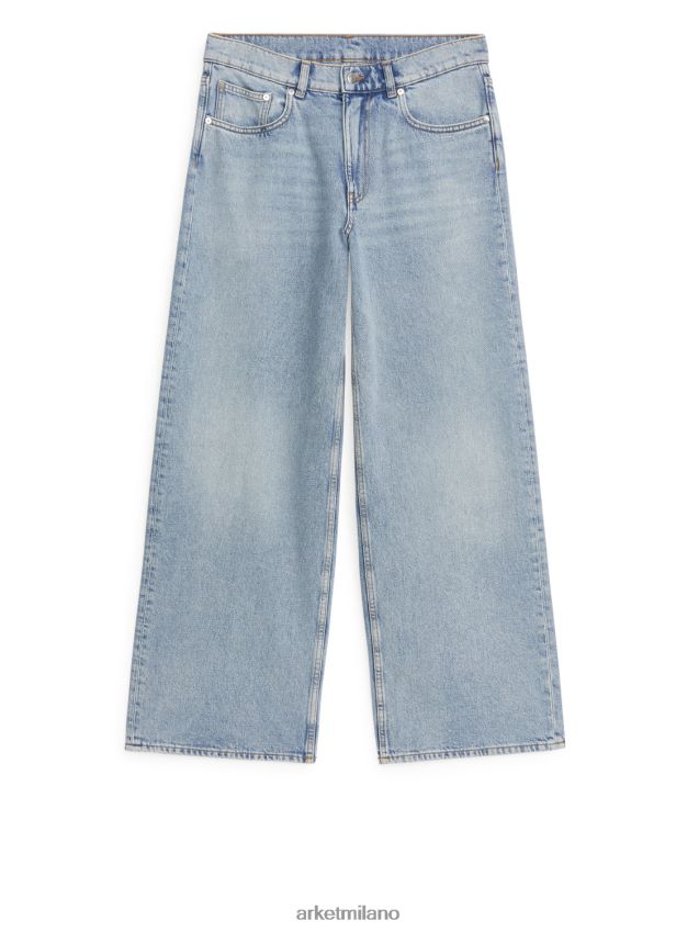 vestiario esso ARKET donne jeans larghi bassi nuvola blu 6F0F6L137