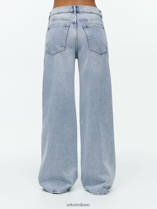 vestiario esso ARKET donne jeans larghi bassi nuvola blu 6F0F6L137