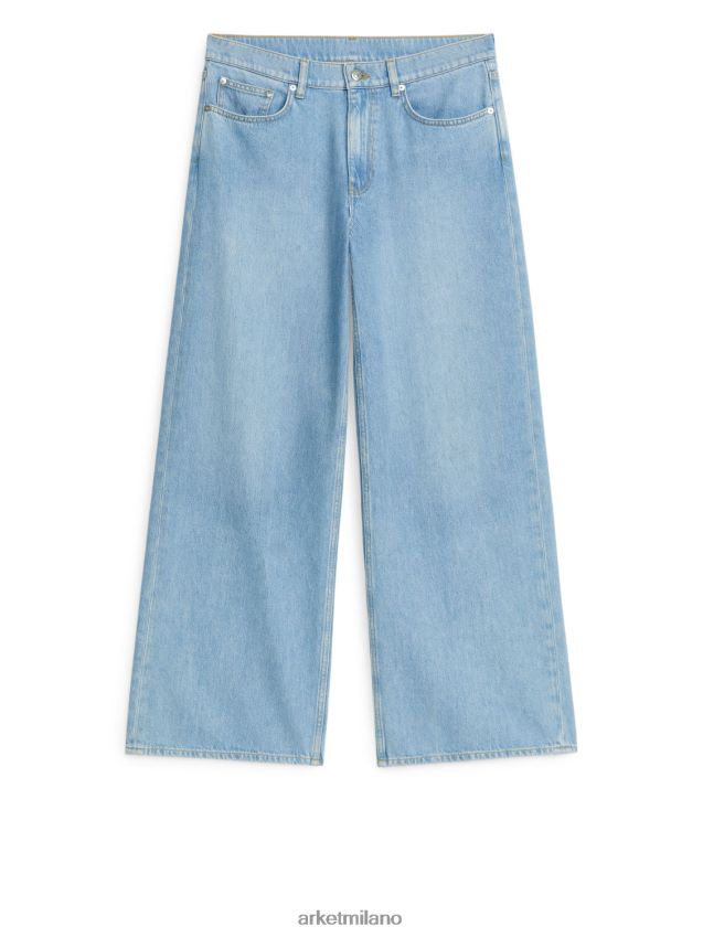 vestiario esso ARKET donne jeans larghi bassi nuvola blu 6F0F6L151
